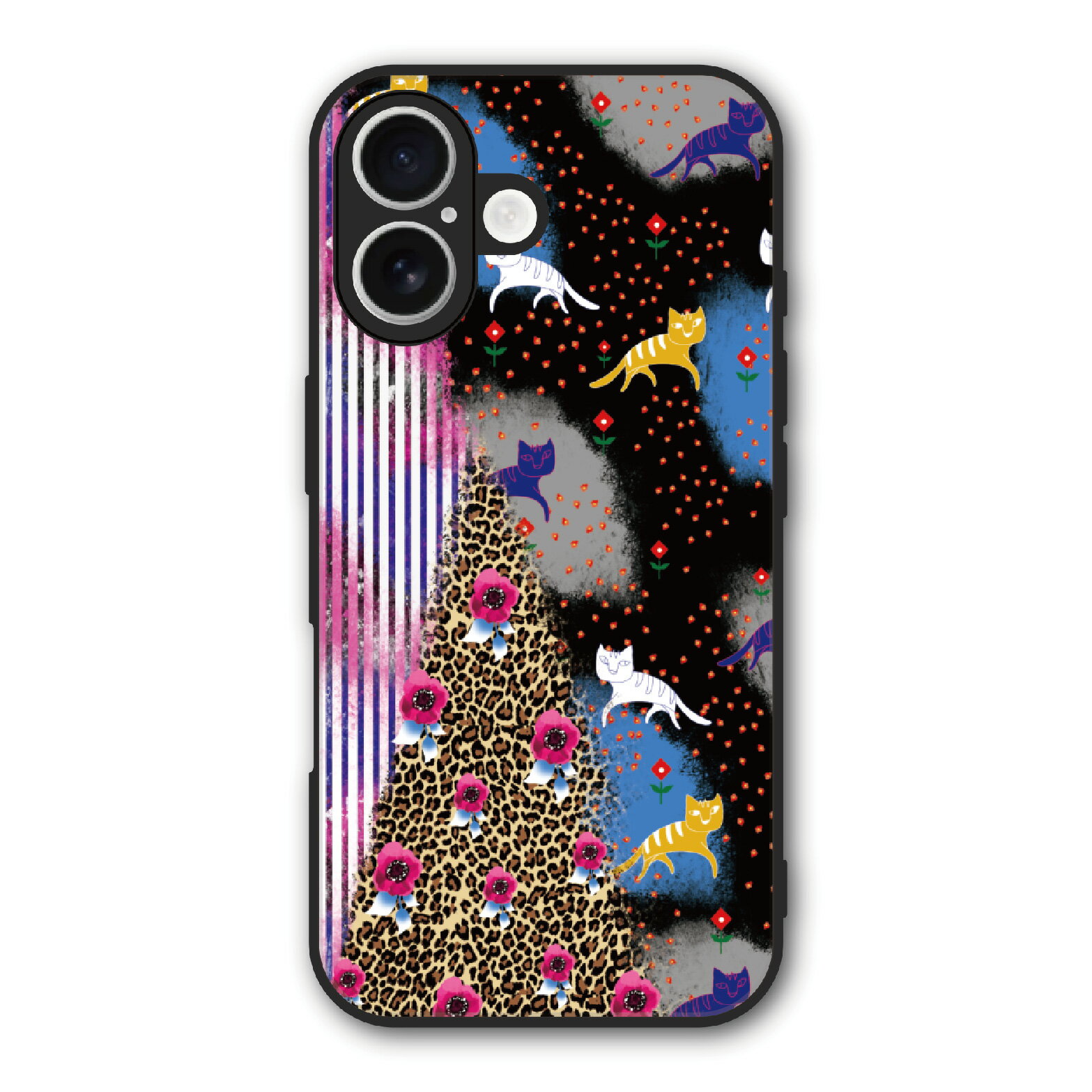 Rakuten - 【10%OFFクーポン】 ScoLar スカラー iPhone 16e ケース スマホケース Slim case 耐衝撃 iPhone17 Air 16 15 14 13 12 ギャラクシー シャオミ ハードケース 全機種対応 スマホカバー ヒョウ柄 ネコ コラージュ slim-scr50004