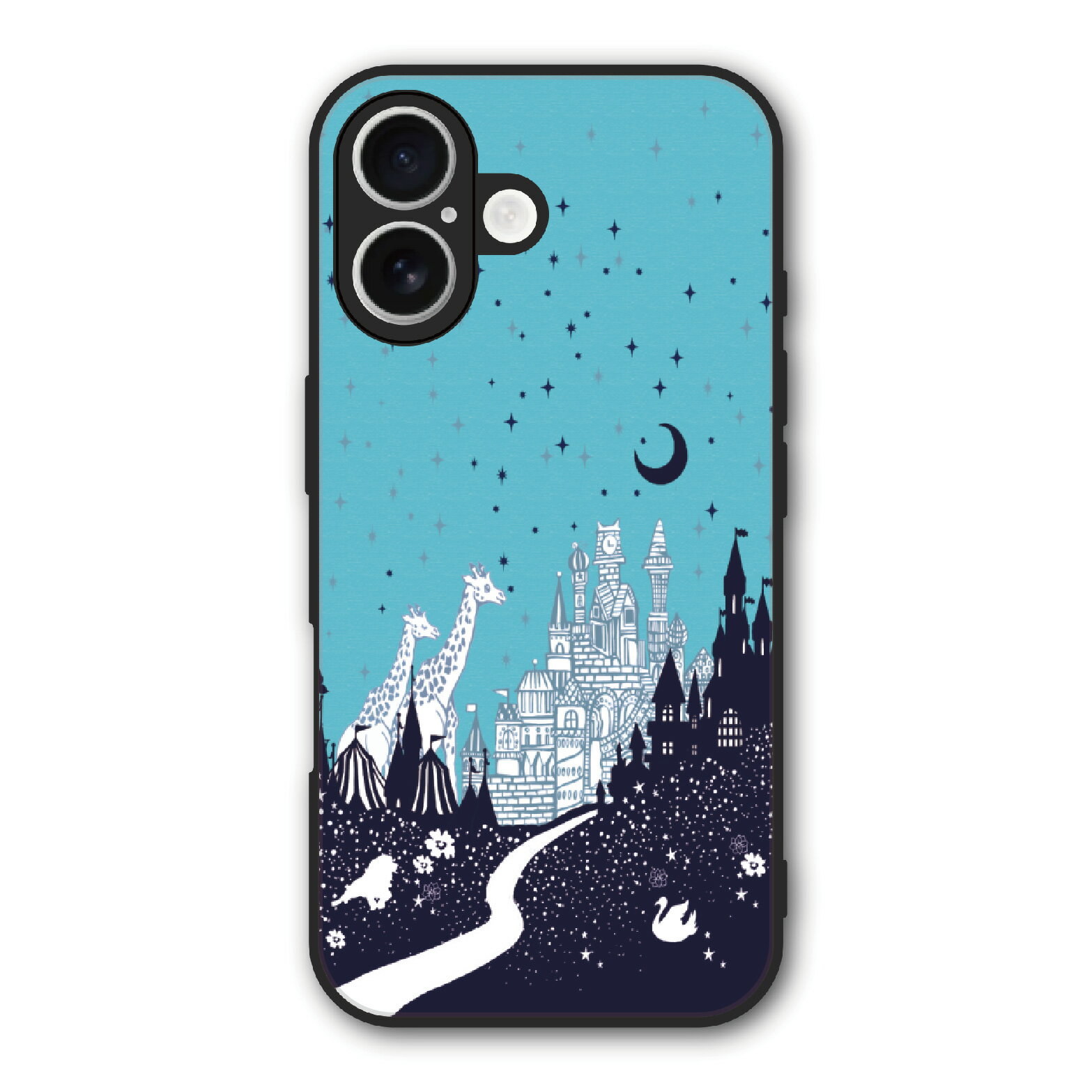 【父の日 7%OFFクーポン有】 ScoLar スカラー Galaxy A55 5G SC-53E ケース スマホケース Slim case 耐衝撃 SC-52E SC-51E SC-53D アイフォン シャオミ ハードケース 耐衝撃 スマホカバー メルヘン キリン フラワー 月 城 シック