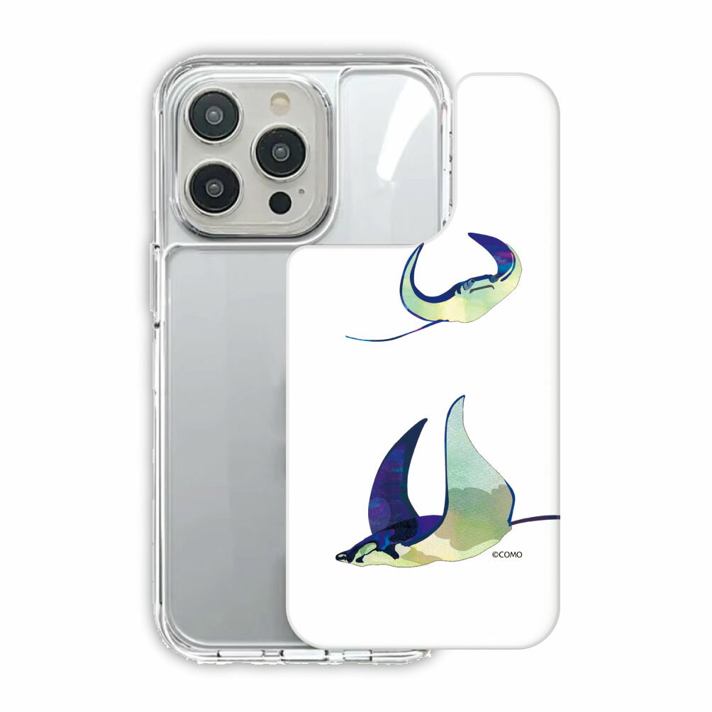 【スーパーセール 大特価セール】 iPhone 17e スマホケース iPhone 16e TPUPCケース 耐衝撃 iPhone17 17Pro 17ProMax iPhone16 15 14 13 ホワイトデザイン スマホカバー COMO アニマル柄 イトマキエイ マンタ エイ