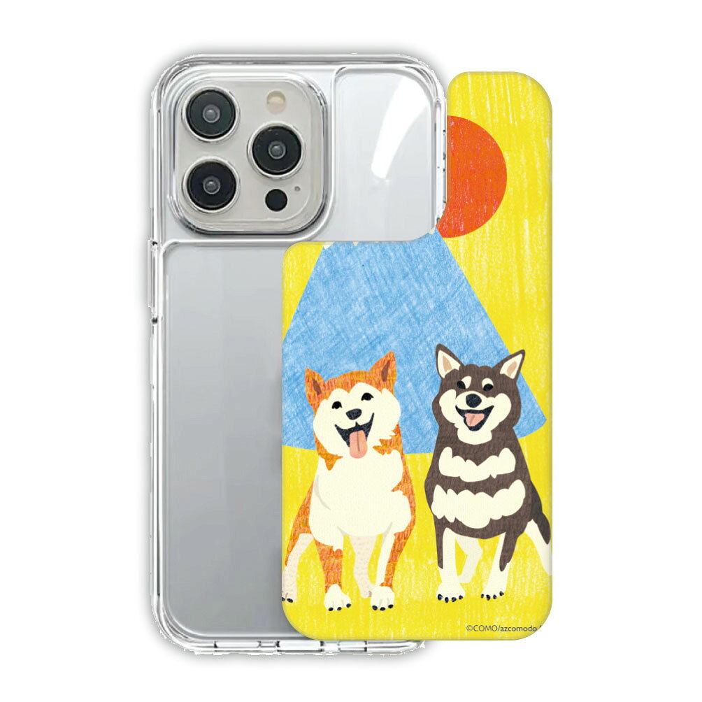 【10%OFFクーポン有】 iPhone17 カバー 耐衝撃 保護カバー TPUPCケース スマホケース iPhone17e iPhoneAir iPhone16 iPhone16e iPhone16Pro iPhone15 iPhone14 iPhone13 アニマル柄 COMOデザイン 富士山と柴犬 イヌ ワンコ