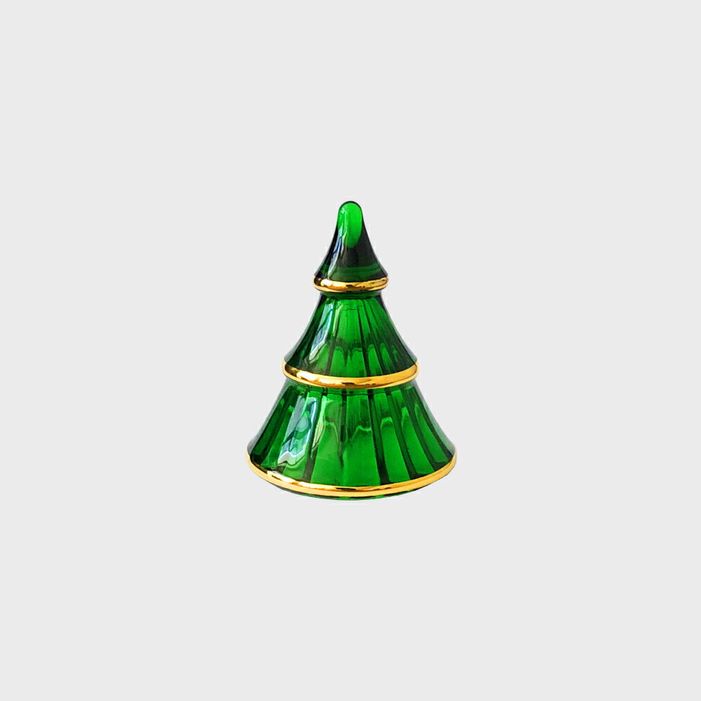 HOLMEGAARD ホルムガード ガラスのクリスマスツリー グリーン Sサイズ