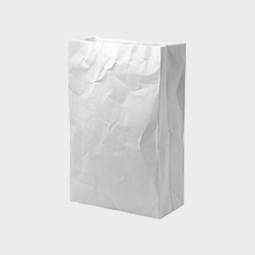 セラミックジャパン 花瓶 ceramicjapan セラミックジャパン Komatsu Makoto 小松 誠 crinkle superbag #1 SK-1 White