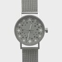 【限定1点即納】sapporostarwatch札幌駅星の大時計37mm グレー メッシュバンド