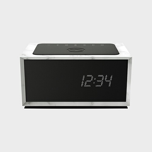 【LINEでクーポン/楽天モバイルP3倍】GENEVA ジェネバ TIME DIGITAL タイムデジタル ホワイトマーブル [ ワイヤレス充電+Bluetoothスピーカー付デジタルクロック ] [ Qi対応 apt-X Adaptive対応 ] auc-designshop-10021330 designshop サンプル画像2