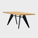 Vitra ヴィトラ Jean Prouve EM Table W1800 ナチュラルオークソリッド × グリフェルメール・ブルーディナスティ・ブルーマルクール...