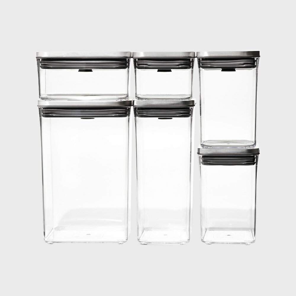 OXO オクソー ステンレスポップコンテナ6ピースセット