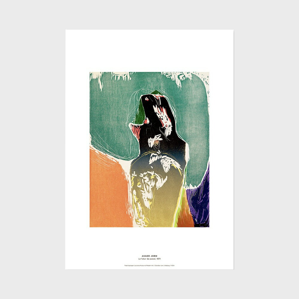 A3 ルイジアナ美術館 ポスター Asger Jorn print - The Future of the Past (1971) [ 北欧 インテリア ..