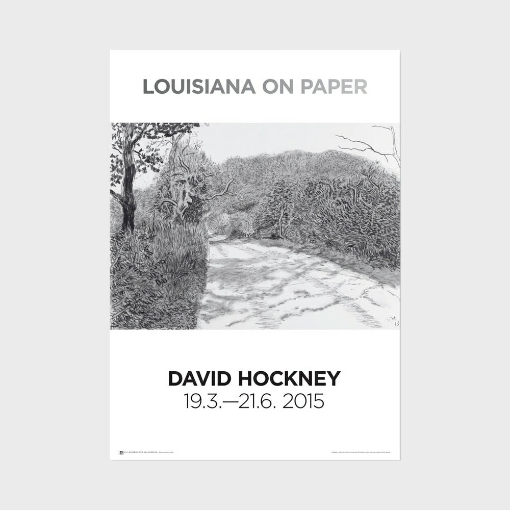 A1 ルイジアナ美術館 ポスター David Hockney デイヴィッド・ホックニー - Worldgate 6-7 May from th ..