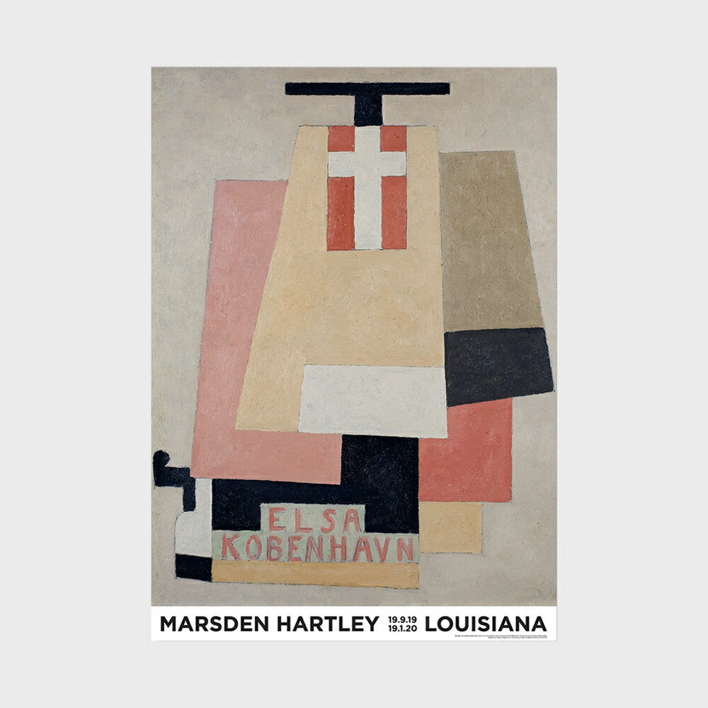 A2 ルイジアナ美術館 ポスター Marsden Hartley - Elsa Kobenhavn (1916) [ 北欧 インテリア 玄関 アート おしゃれ 壁掛け 絵画 抽象画 風景 ]