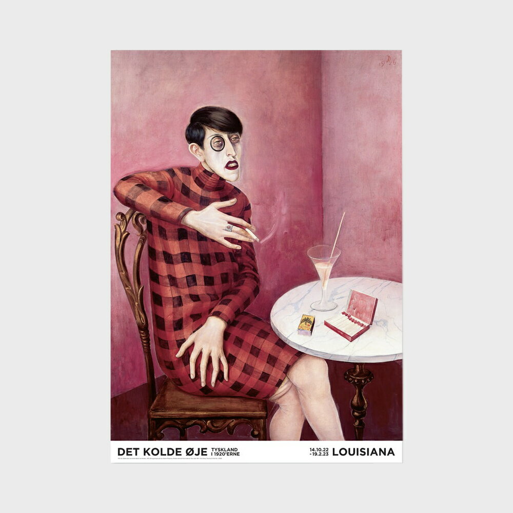 A1 ルイジアナ美術館 ポスター Otto Dix -Portrait of the Journalist Sylvia von Harden(1926) [ 北欧 インテリア 玄関 アート おしゃれ 壁掛け 絵画 抽象画 風景 ]