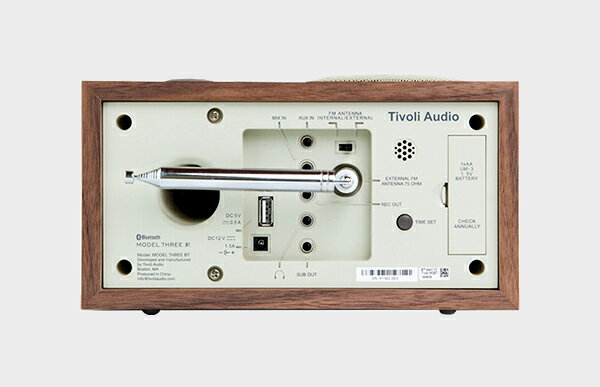 【3エントリーP3+2+3倍&Pバック抽選】【特別価格】チボリオーディオ Tivoli Audio / Model Three BT Walnut Beige [ 高音質 ラジオ bluetoothスピーカー ブルートゥーススピーカー FMラジオ ラジオ おしゃれ かわいい レトロ チボリ オーディオ ] auc-designshop-10017215 designshop サンプル画像3