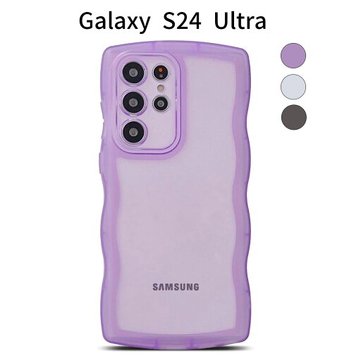 Galaxy S24 Ultra ケース|クリア TPU ウェーブデザイン|軽量・耐衝撃・韓国風デザイン|SC-52E SCG26 対応 Galaxy S24 Ultra ケース|クリア TPU ウェーブデザイン|軽量・耐衝撃・韓国風デザイン|SC-52E SCG26 対応