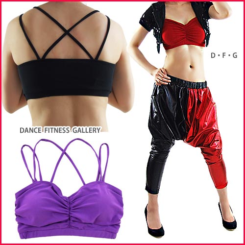 【アウトレット】 ダンス ヨガトップ ヨガウエア AA2232-1 バッククロスブラトップ (イ) ベリーダンス 衣装 フィットネスウェア ヨガウェア トップス ベリーダンス衣装 エアロビクス スポーツブラ ブラトップ ピラティス ダンスウエア格安セール情報　楽天　通販