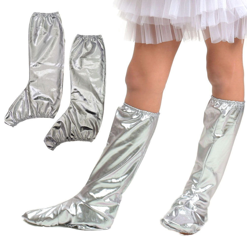 楽天市場】レッグウォーマー キッズ（カラーシルバー）の通販