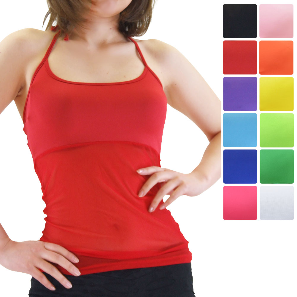 【即納】【訳あり】【返品交換不可】ベリーダンス衣装 ヨガウェア トップス ヨガトップ OTR1363 ウエストシースルーホルターキャミ ベリーダンス 衣装 チョ...