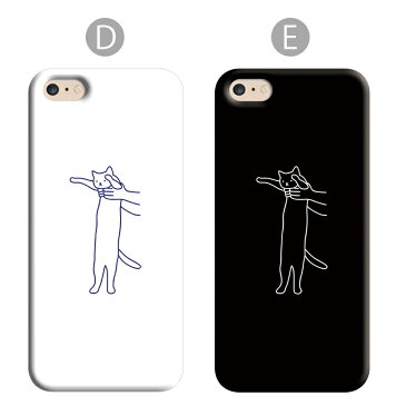 スマホケース 猫 ねこ ネコ 韓国 シンプル iPhoneXS Max iPhoneXR iPhone8 iPhone7 Xperia 1 SO-03L SOV40 Ase XZ3 SO-01L XZ2 XZ1 XZ aquos galaxy S10 S9 S8 ハードケース ほぼ 全機種対応 SE 6s アイフォン エクスペリア ギャラクシー カバー アクオス 楽天モバイル