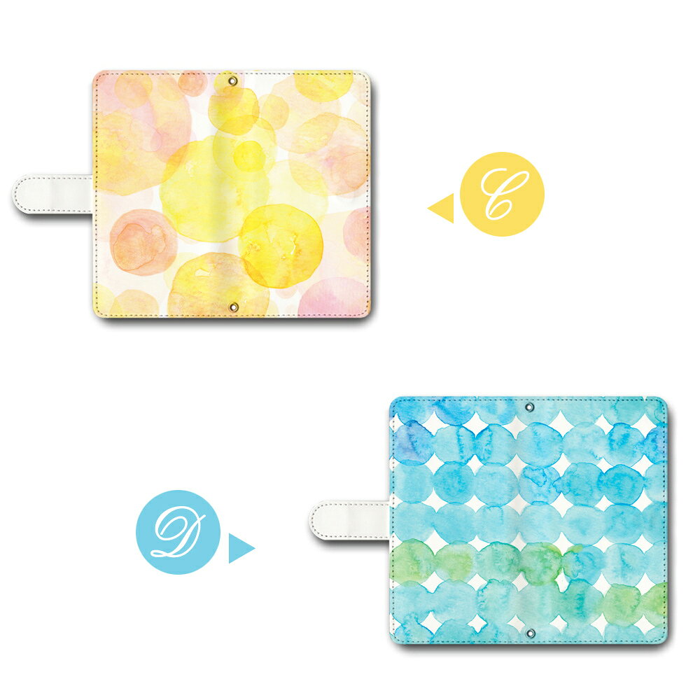 iPhone 12 Mini Case Notebook iPhone 12 Mini Cover Acuarela Pastel Polka Dot Flower Pattern Gentle Color Cute Fashionable Smartphone Case Smartphone Cover Mens Ladies Cell Phone Case Cell Phone Cover Notebook Case Notebook Cover — vista 3