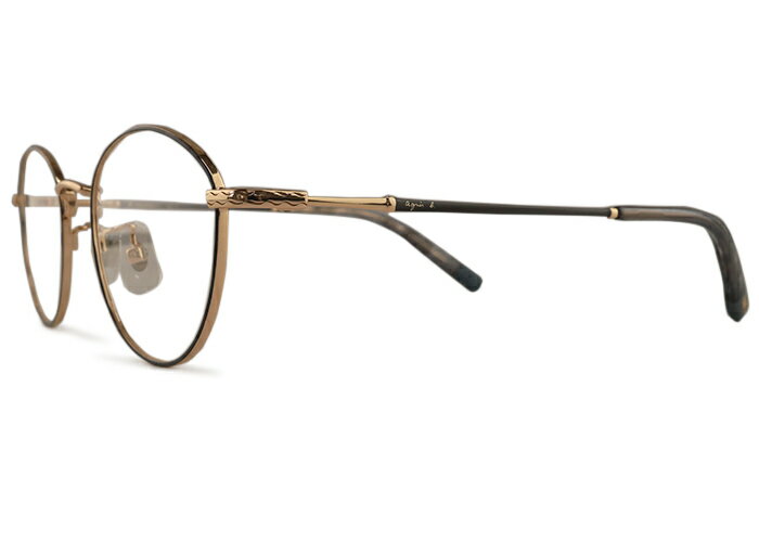 アニエスベー agnes b. 50-0115 伊達 度付き レディース メタル メガネ めがね 眼鏡 老眼鏡 遠近両用 新品 送料無料 49□20 an2