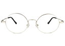 アイカフェ EYE CAFE vf050 c.2 r22 シルバー 伊達 丸 メガネ めがね 眼鏡 度付き 新品 送料無料 47□18(4)