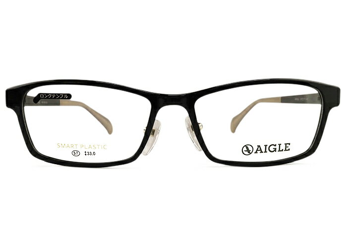 Rakuten - エーグル AIGLE ag-6018 57サイズ ag3 フルリム 伊達 度付き セル プラスチック 弾性樹脂 ロングテンプル 大きい メンズ 老眼鏡 遠近両用 セル めがね メガネ 眼鏡 新品 送料無料 57□17