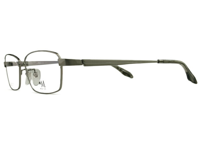 プラスエム +M MA-JI PM-200 大きい LL 2L 61サイズ ゆったり フルリム 伊達 度付き メンズ 老眼鏡 遠近両用 スクエア メガネ めがね 眼鏡 新品 送料無料 61□15