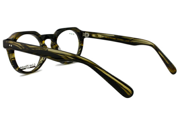 ライブハウス Live House LHV26-106 c.1 48 ブラウンササ 太め メガネ めがね 眼鏡 メンズ レディース 新品 送料無料