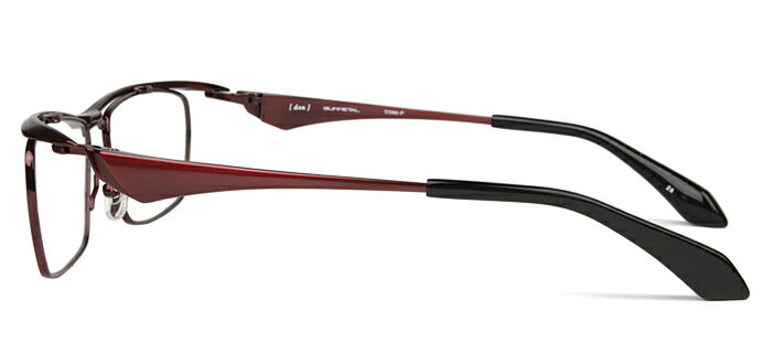 ドゥアン dun DUN-2113 RD-28 レッド dn018 フルリム スクエア 伊達 度付き 老眼鏡 遠近両用 メガネ 眼鏡 新品 日本製 送料無料 めがね 2