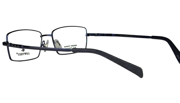 アイカフェ EYE CAFE 8117 c.5 r8 ブルー 鼻パッド 形状記憶 メガネ めがね 眼鏡 伊達 度付き 新品 送料無料 53□17