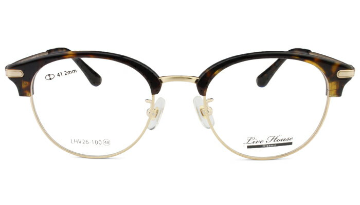 DIOR - ライブハウス クラシック Live House lhv26-100-c2 デミブラウン メガネ 眼鏡 めがね 伊達 新品 送料無料