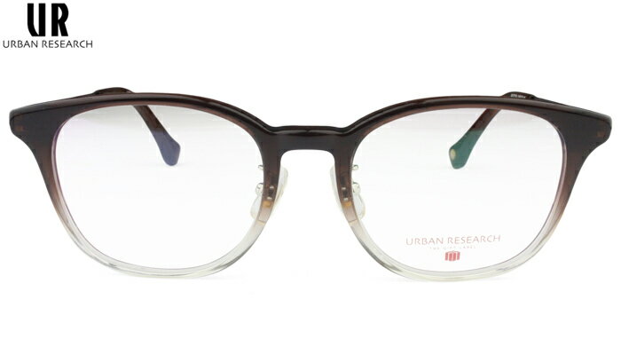 OAKLEY - アーバンリサーチ URBAN RESEARCH URF8019 c.3 ブラウン・クリア メガネ 眼鏡 めがね 伊達 鼻パット付 ウェリントン 新品 送料無料 urf1