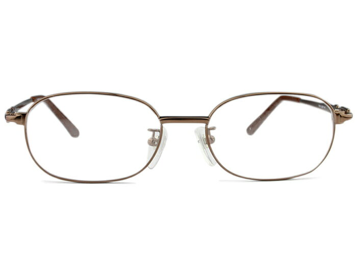 紳士用 メガネ 10-014 c.2 52size s5 ブラウン フルリム 伊達 メガネ めがね 眼鏡 新品 送料無料