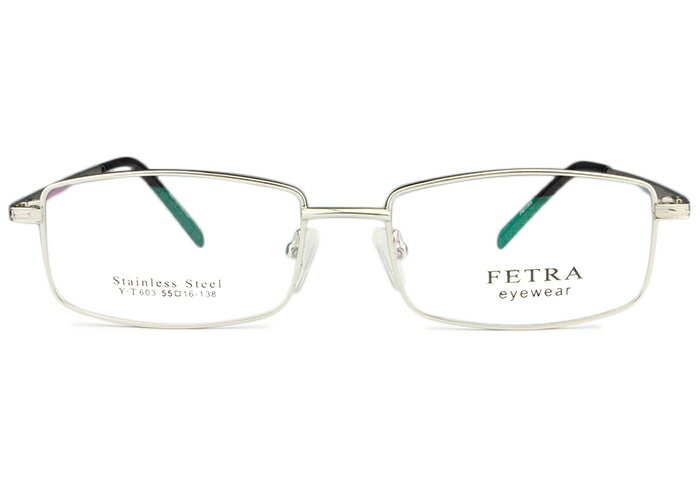 Rakuten - アイカフェ eye cafe 603 d シルバー メガネ 伊達 眼鏡 メンズ レディース 新品 送料無料 r42