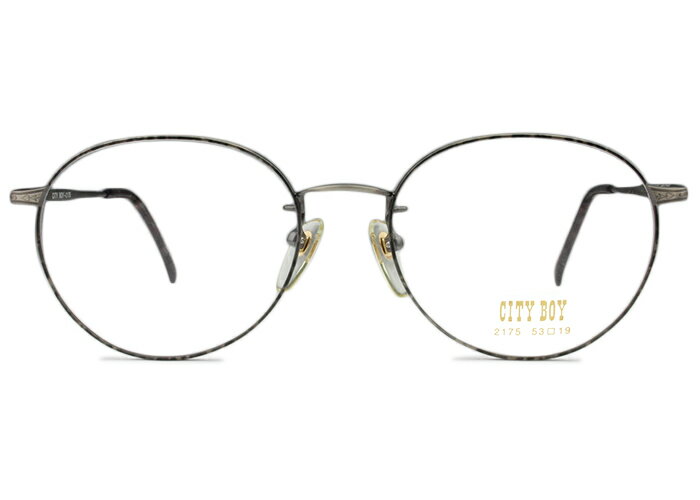 Rakuten - シティーボーイ CITY BOY cb-2175 c4 グレーデミ/アンティークグレー メガネ 眼鏡 伊達 新品 送料無料 r28