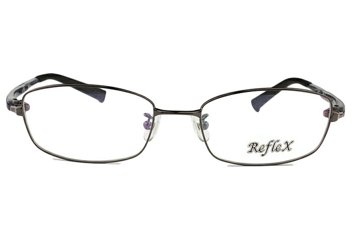 Rakuten - アイカフェ EYE CAFE cof7121 c.8 r16 ガンメタル メガネ めがね 眼鏡 伊達 度付き 新品 送料無料 鼻パッド 53□19