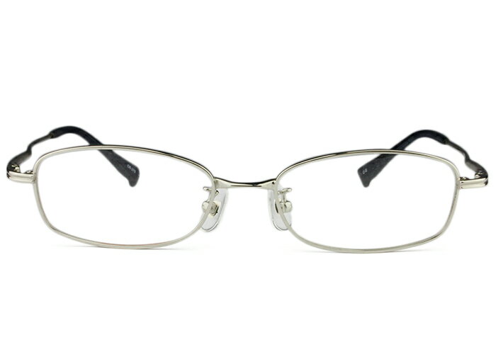 Glasses - アイカフェ EYE CAFE cr-270 c.2 r3 シルバー メガネ めがね 眼鏡 伊達 度付き 新品 送料無料