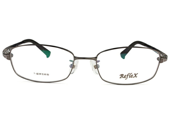Rakuten - アイカフェ EYE CAFE gg1704 c.03 r16 ガンメタル メガネ めがね 眼鏡 伊達 度付き 新品 送料無料 鼻パッド 52□18