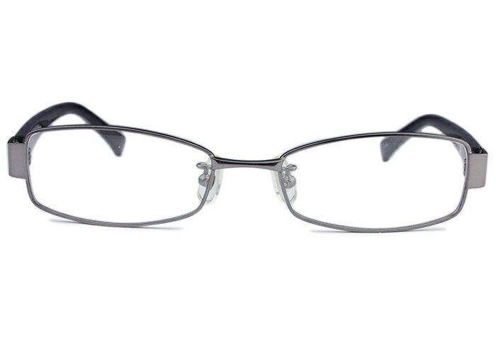 Rakuten - アイカフェ EYE CAFE ks-646 c.4 r46 ガンメタル フルリム スクエア メガネ めがね 眼鏡 伊達 度付き 遠近両用 老眼鏡 新品 送料無料