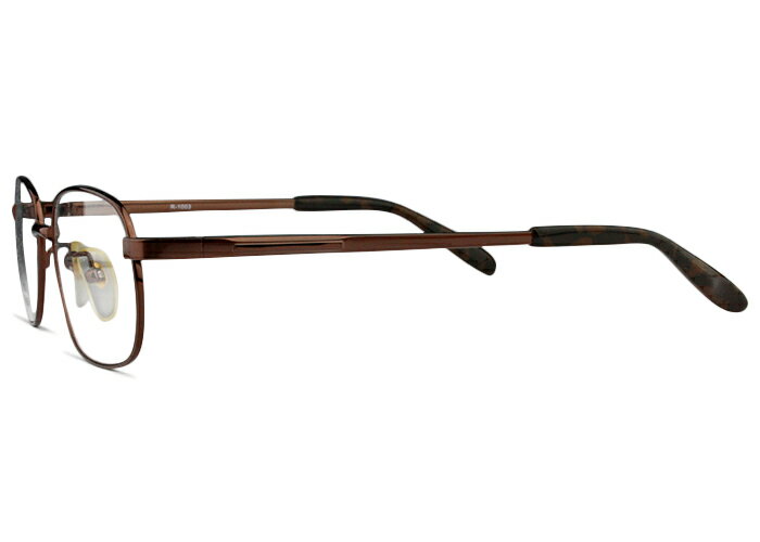 アイカフェ EYE CAFE r-1003 c.2 r7 ブラウン メガネ めがね 眼鏡 ウェリントン 伊達 度付き 新品 送料無料