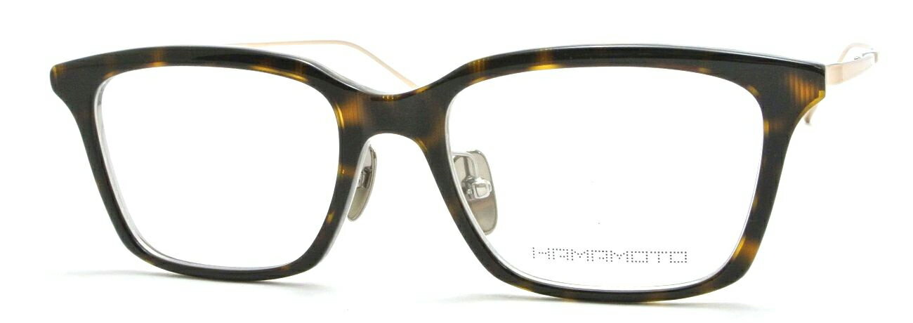 Rakuten - ハマモト HAMAMOTO ht-570 c.2 ht6 デミ×クリア/ゴールド 伊達 メガネ めがね 眼鏡 度付き メンズ レディース 新品 送料無料