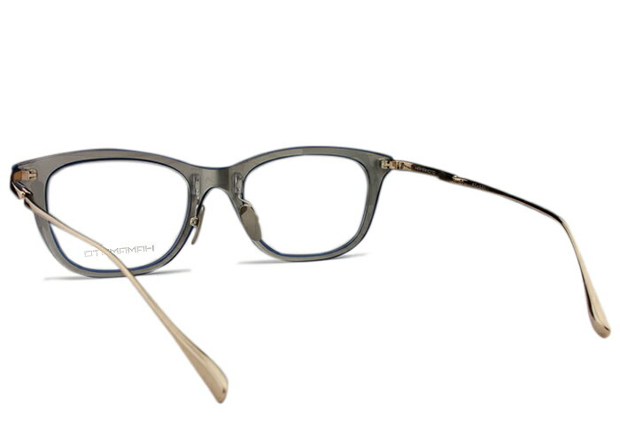 ハマモト HAMAMOTO ht-571 c.4 ht6 ネイビー×クリア/ゴールド 伊達 メガネ めがね 眼鏡 度付き メンズ レディース 新品 送料無料