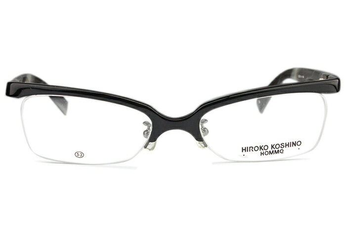 Rakuten - ヒロココシノ HIROKO KOSHINO HK-2001 c.2 hk2 ブラック メガネ めがね 眼鏡 伊達 度付き 新品 送料無料 53□19