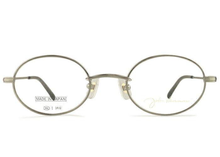 Rakuten - ジョンレノン John Lennon jl-1122 日本製 jl1 チタン 伊達 度付き 老眼鏡 遠近両用 レトロ アンティーク オーバル フルリム メガネ めがね 眼鏡 新品 送料無料 46□21