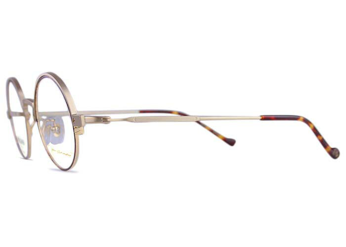 ジョンレノン John Lennon プレミアム jl-p304 c.2 マットホワイトゴールド / ブラウンデミ 限定トレー付き 日本製 チタン 軽量 老眼鏡 遠近両用 伊達 度付き 丸 メガネ めがね 眼鏡 新品 送料無料 44□22