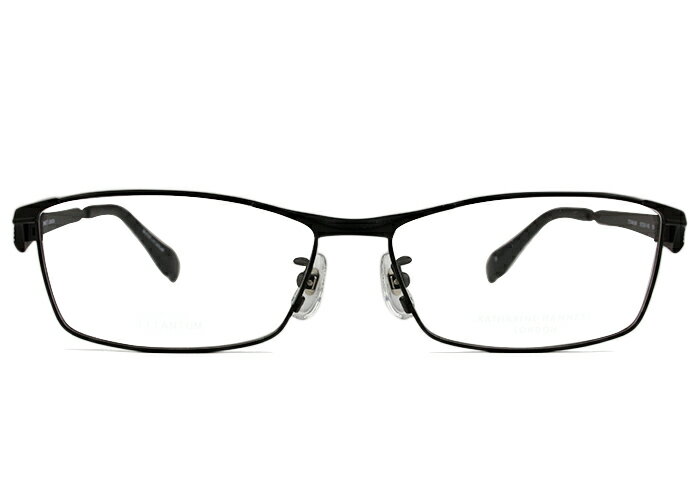 キャサリン・ハムネット KATHARINE HAMNET kh-9191 c.3 マットブラック/シルバー kh3 伊達 度付き 大きい メガネ めがね 眼鏡 新品 送料無料 57□15