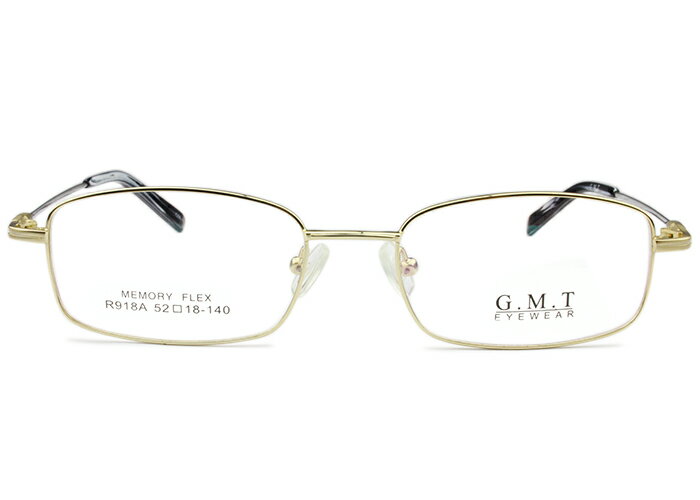 アイカフェ eye cafe r918a c.1 ゴールド 形状記憶 メガネ 伊達 眼鏡 メンズ 新品 送料無料 r35