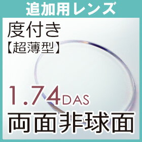 追加用 度付き 極薄型 1.74 両面非球面（2枚・一組）傷防止コート付
ITEMPRICE