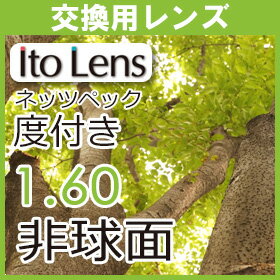 レンズ交換用眼精疲労予防レンズ ネッツペックコーティングレンズ 度付き 非球面レンズ1.60(2枚一組)