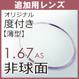 追加用度付き 薄型非球面1.67