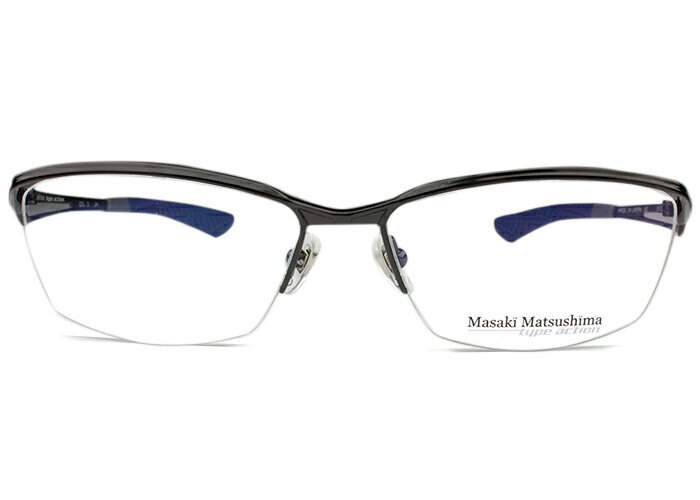 マサキマツシマ MASAKI MATSUSHIMA mfs-126 c.2 ガンメタル 伊達 メガネ めがね 眼鏡 度付き メンズ レディース 新品 送料無料