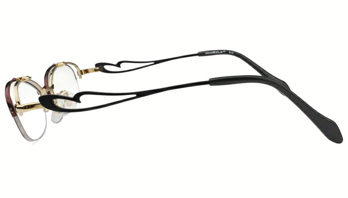 モバイルン Mobile' n MB-612 c.2 ワイン/ブラック mb1 跳ね上げ メガネ 老眼鏡 フレーム 跳ね上げ レディース 日本製 メガネ 新品 送料無料 3